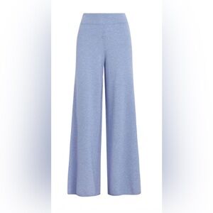 LESET Zoe cornflower blue wool wide leg pants Small
